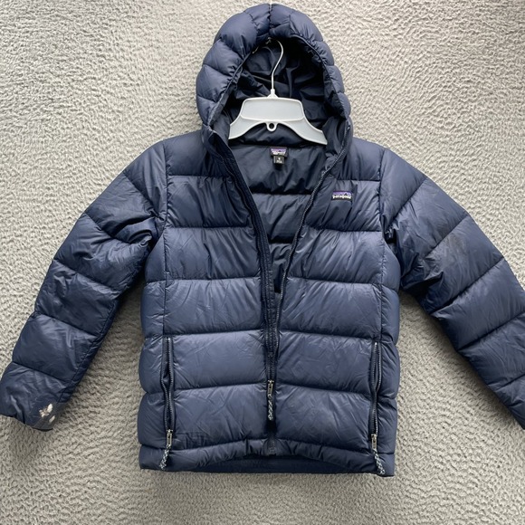 Patagonia Goose Down Puffer Youth Boys Medium Netplus Shells Winter Outdoor Hike - Picture 8 of 13